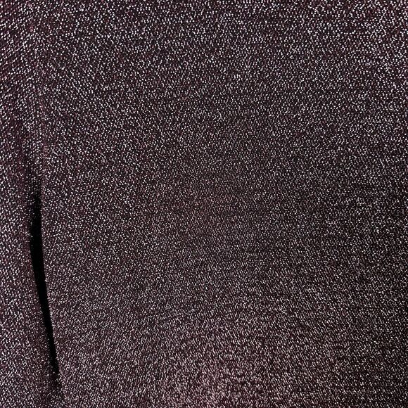 Reformation Riley Fit & Flare Long Sleeve Purple Black Metallic Dress Size XL - Picture 5 of 9